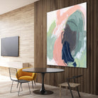 Circle Side I by June Vess on GIANT ART - pink abstract abstract