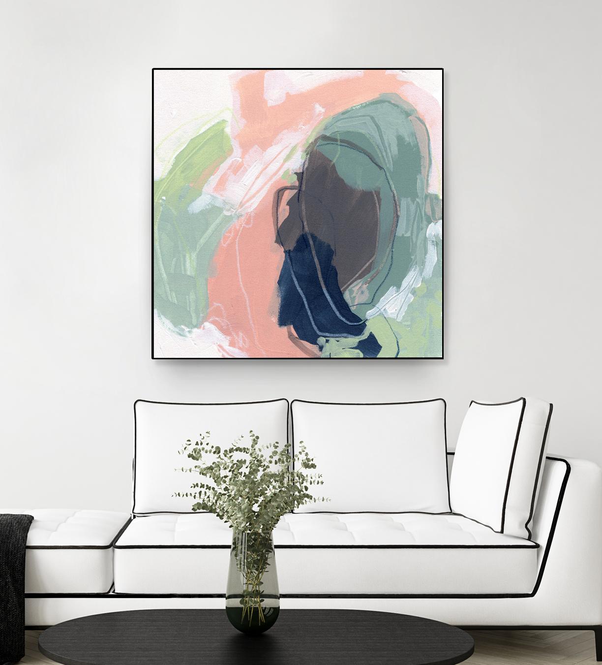 Circle Side I by June Vess on GIANT ART - pink abstract abstract
