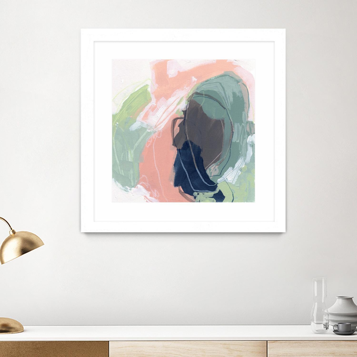 Circle Side I by June Vess on GIANT ART - pink abstract abstract