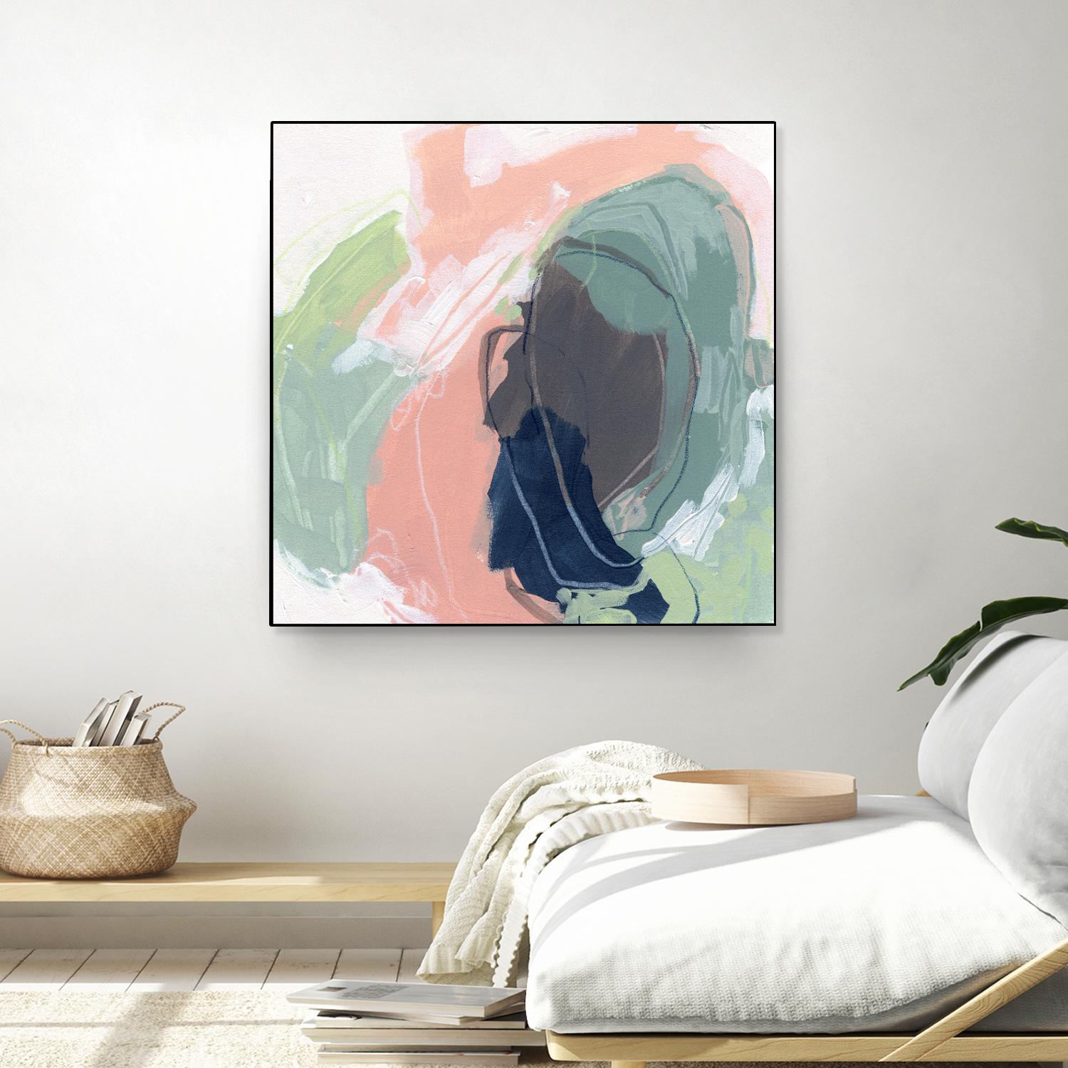 Circle Side I by June Vess on GIANT ART - pink abstract abstract