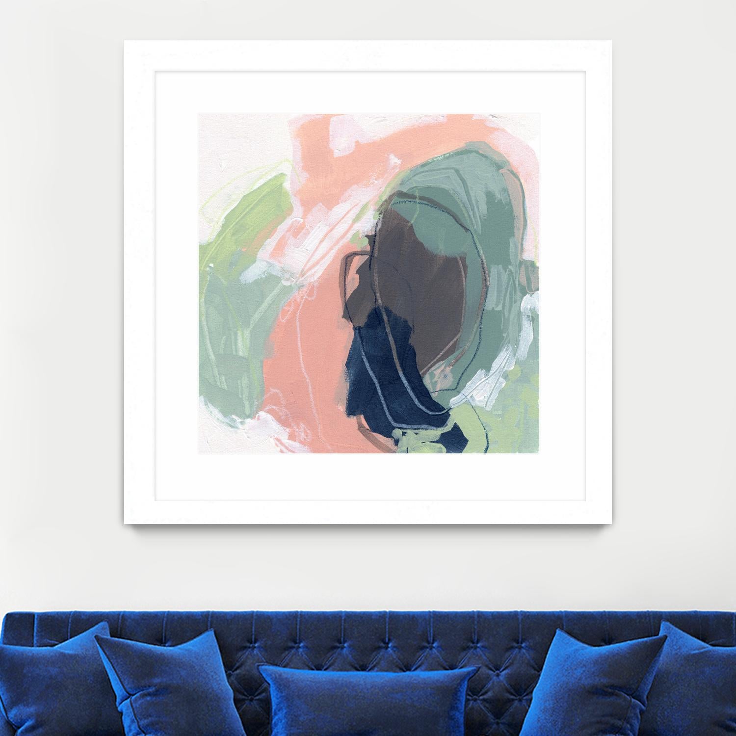 Circle Side I by June Vess on GIANT ART - pink abstract abstract