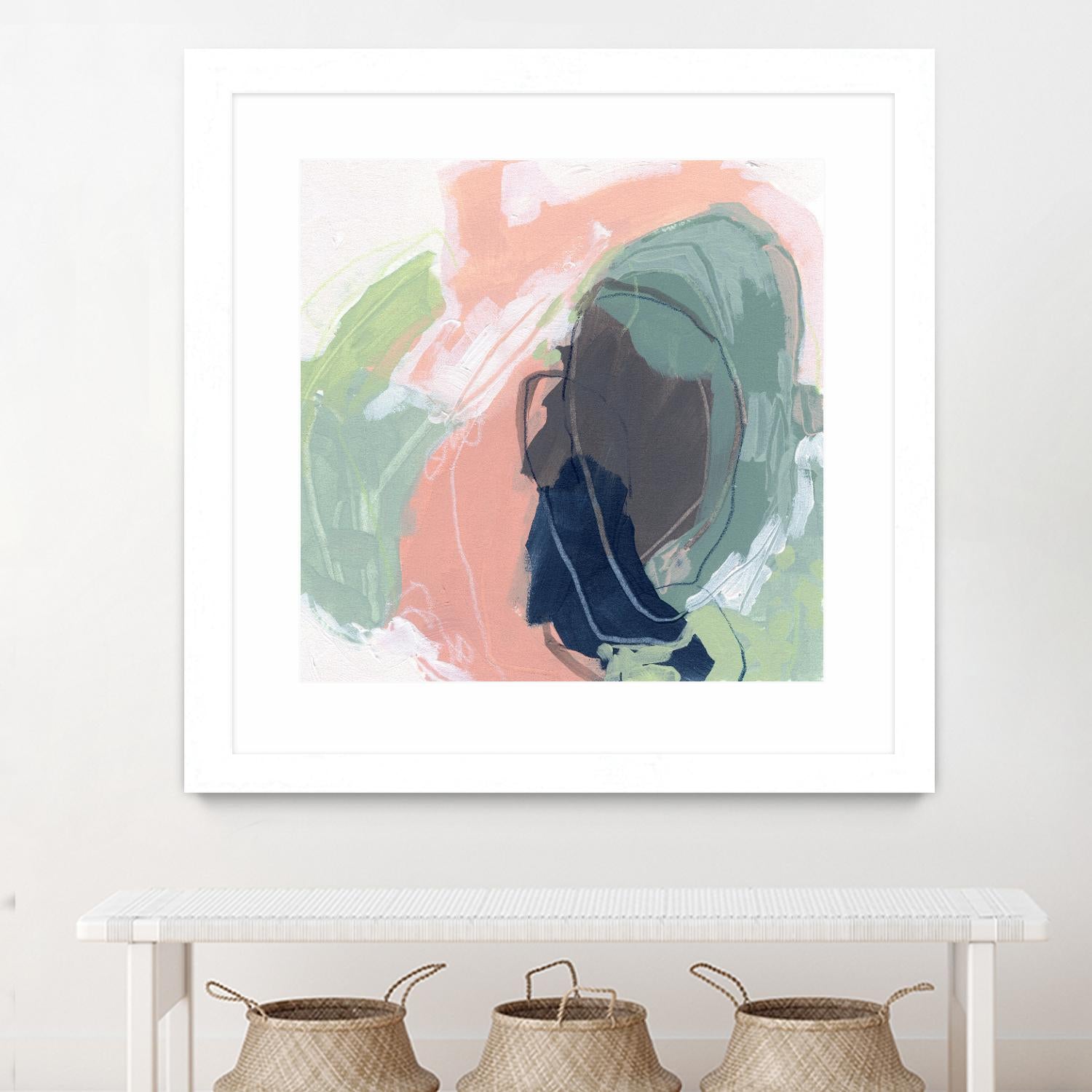 Circle Side I by June Vess on GIANT ART - pink abstract abstract