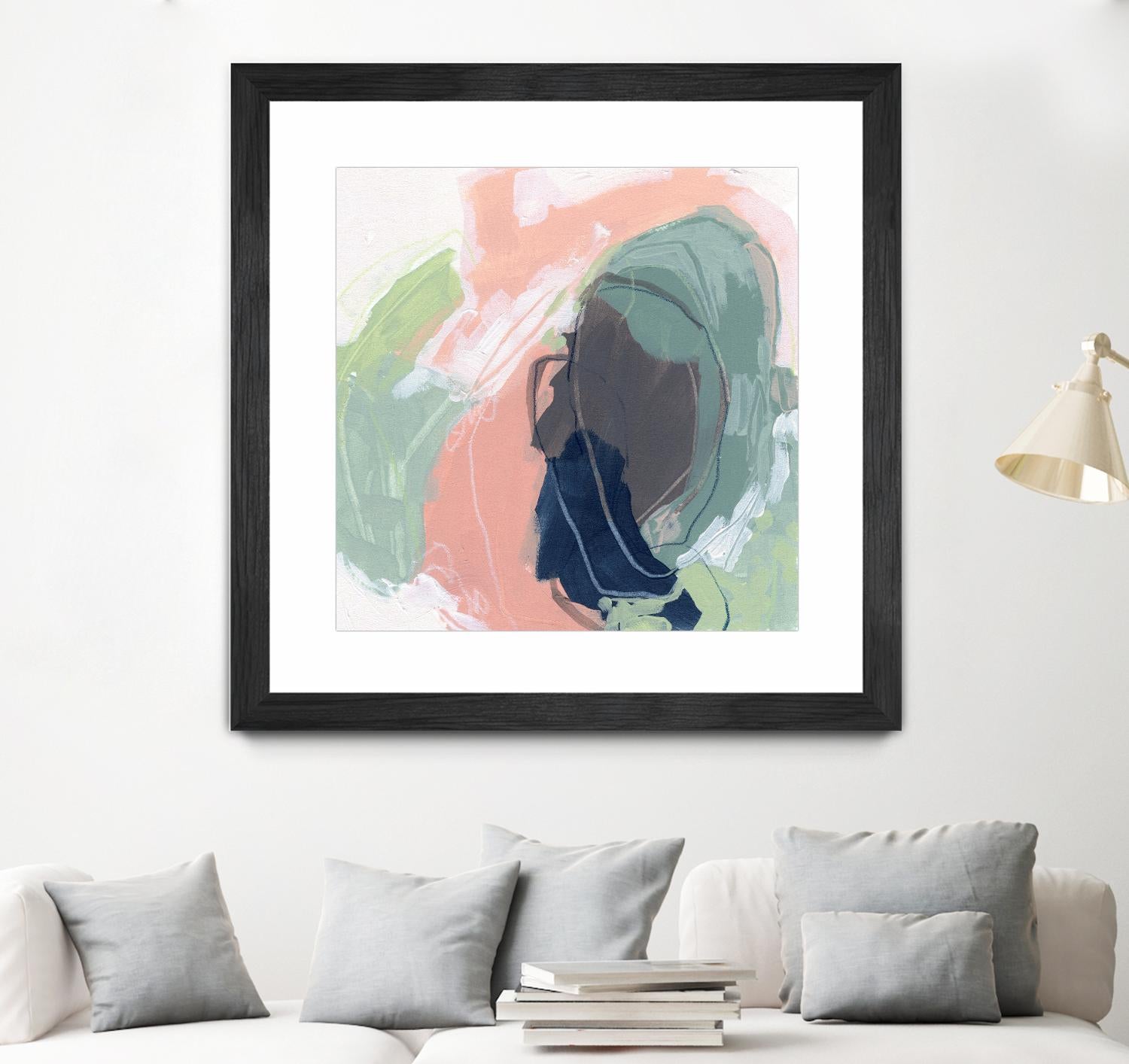 Circle Side I by June Vess on GIANT ART - pink abstract abstract