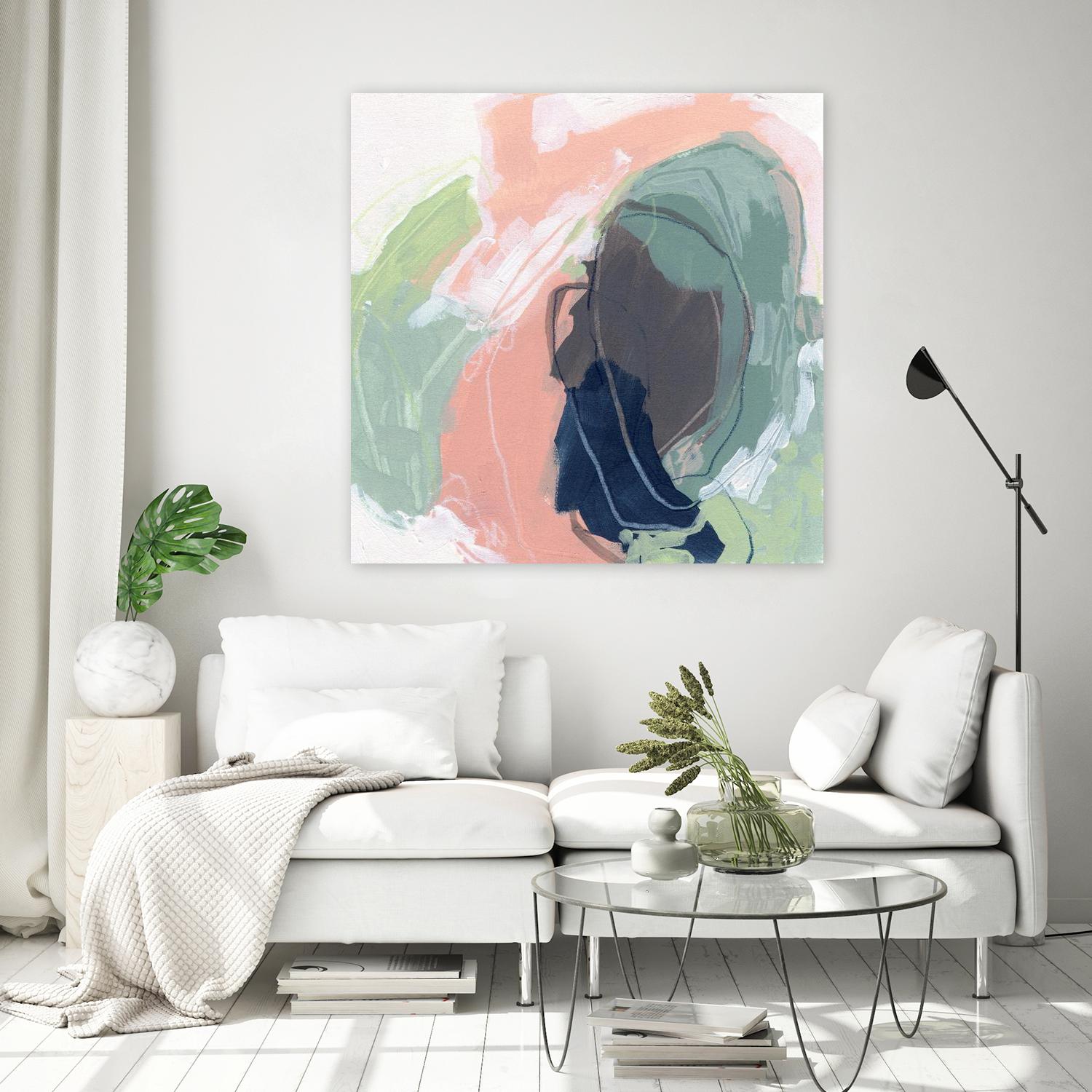 Circle Side I by June Vess on GIANT ART - pink abstract abstract