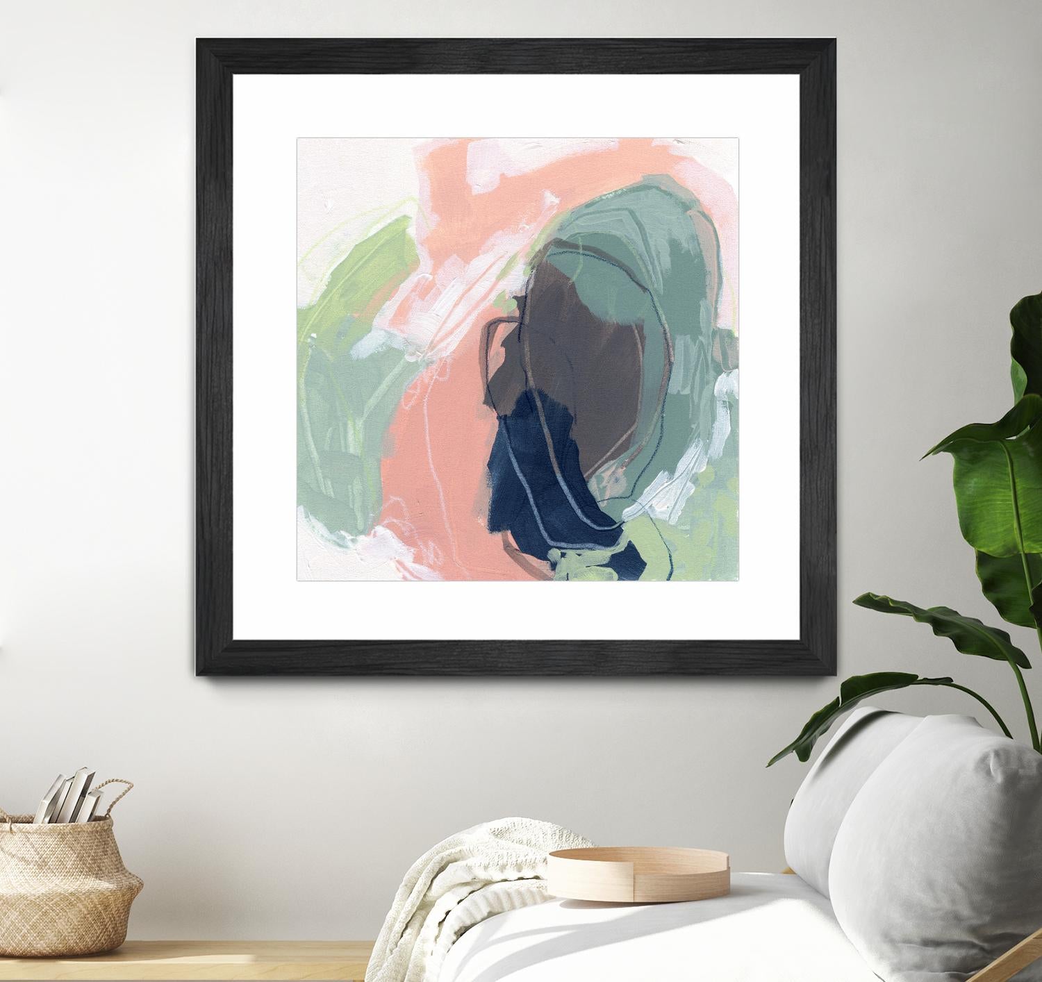 Circle Side I by June Vess on GIANT ART - pink abstract abstract