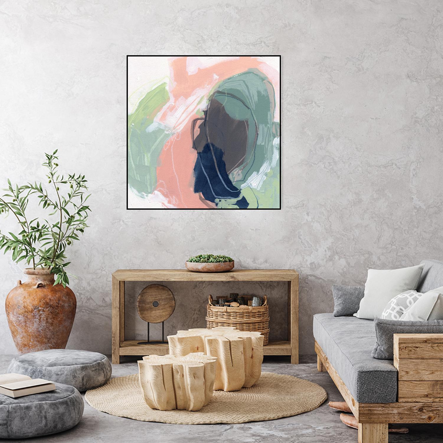 Circle Side I by June Vess on GIANT ART - pink abstract abstract