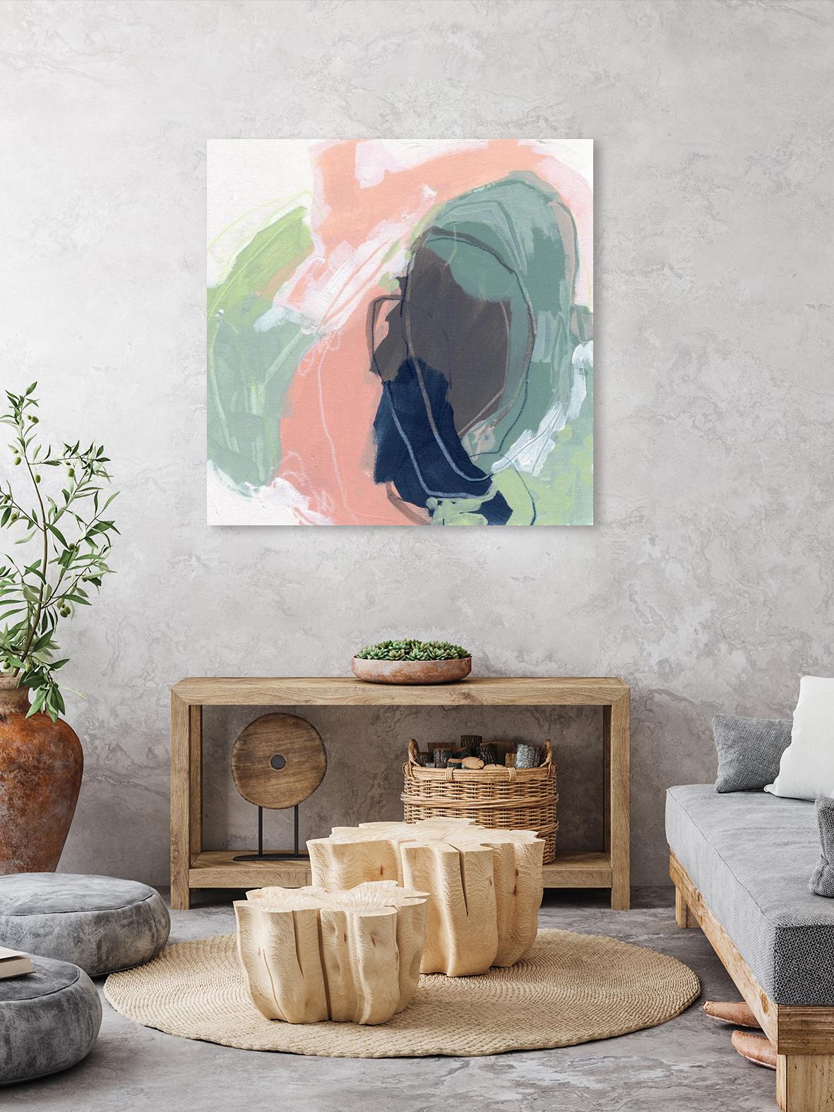 Circle Side I by June Vess on GIANT ART - pink abstract abstract