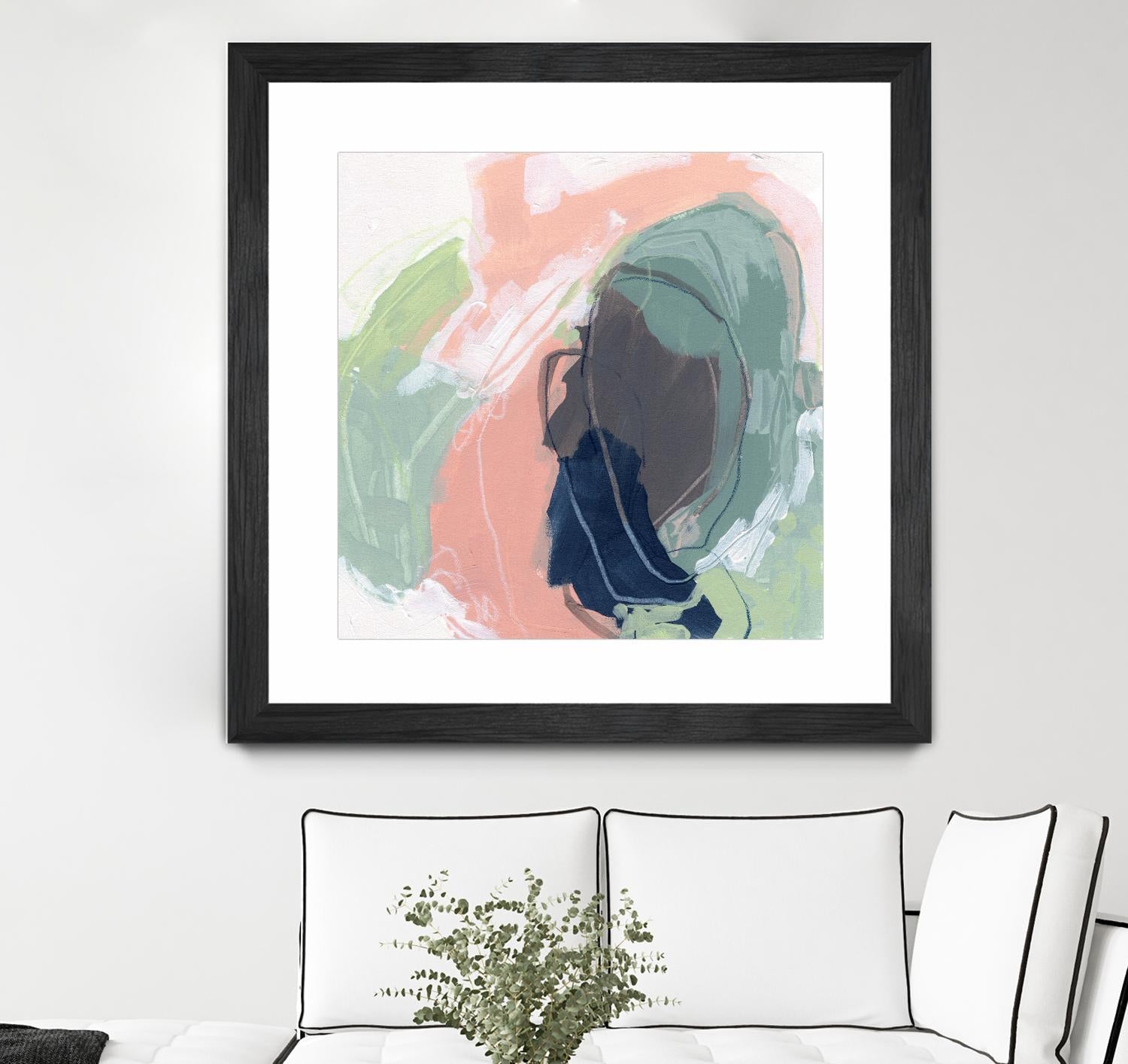 Circle Side I by June Vess on GIANT ART - pink abstract abstract