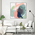 Circle Side I by June Vess on GIANT ART - pink abstract abstract
