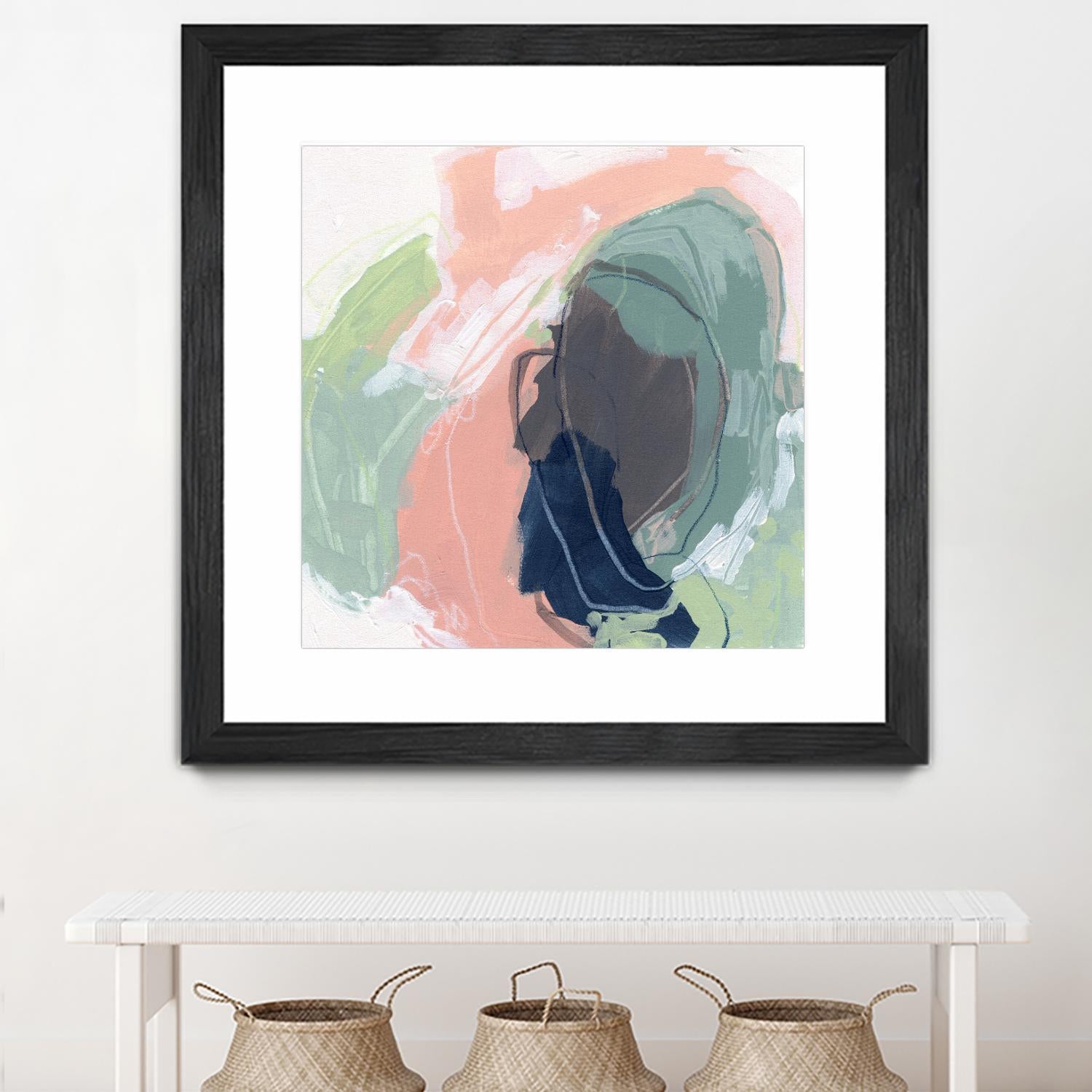 Circle Side I by June Vess on GIANT ART - pink abstract abstract