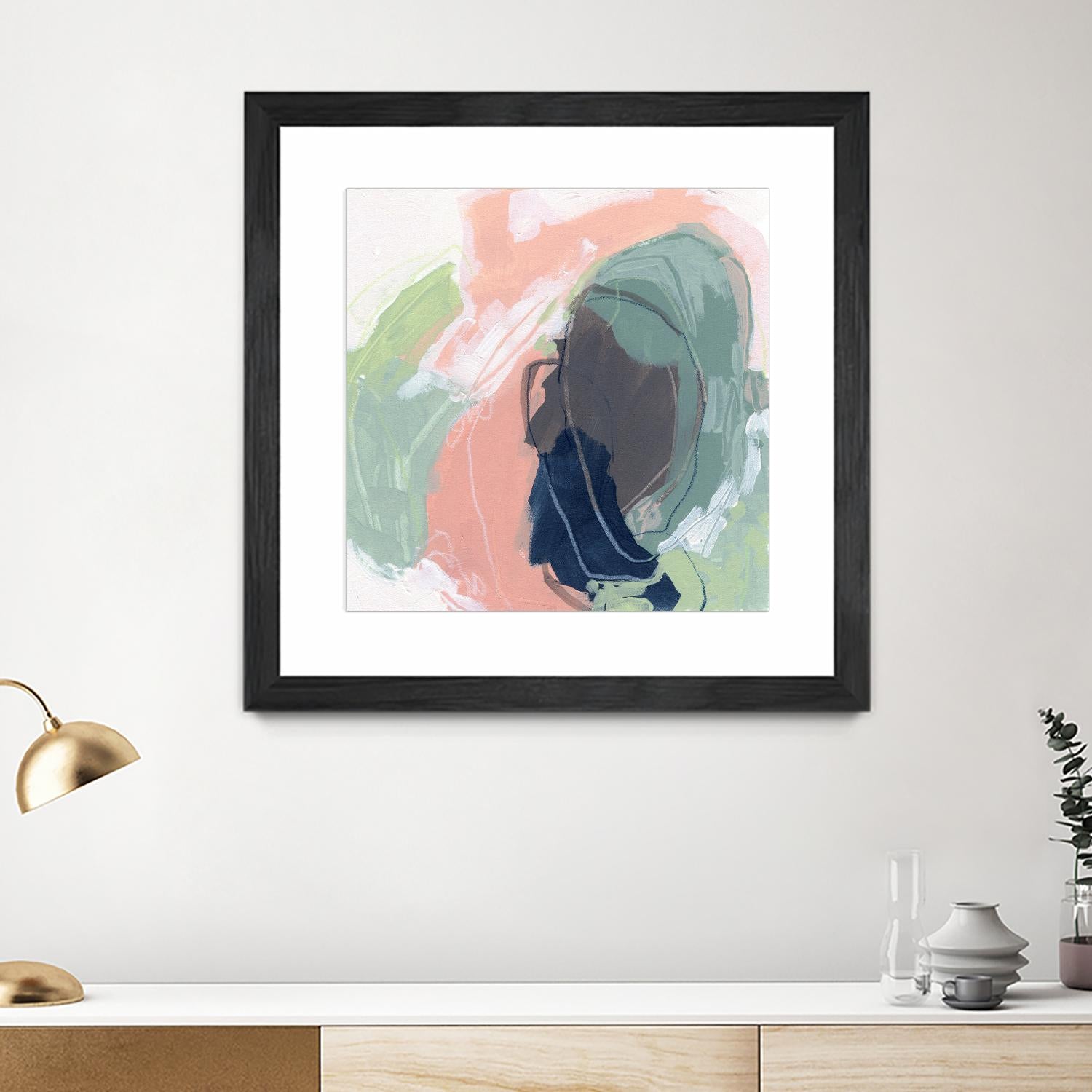 Circle Side I by June Vess on GIANT ART - pink abstract abstract