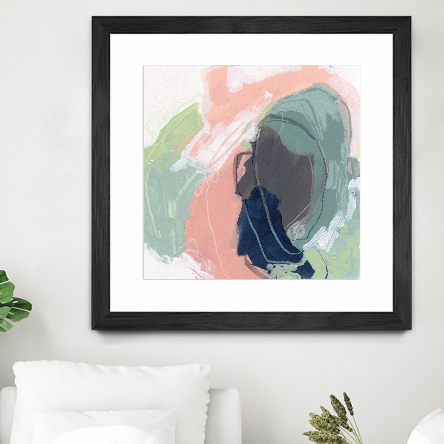 Circle Side I by June Vess on GIANT ART - pink abstract abstract