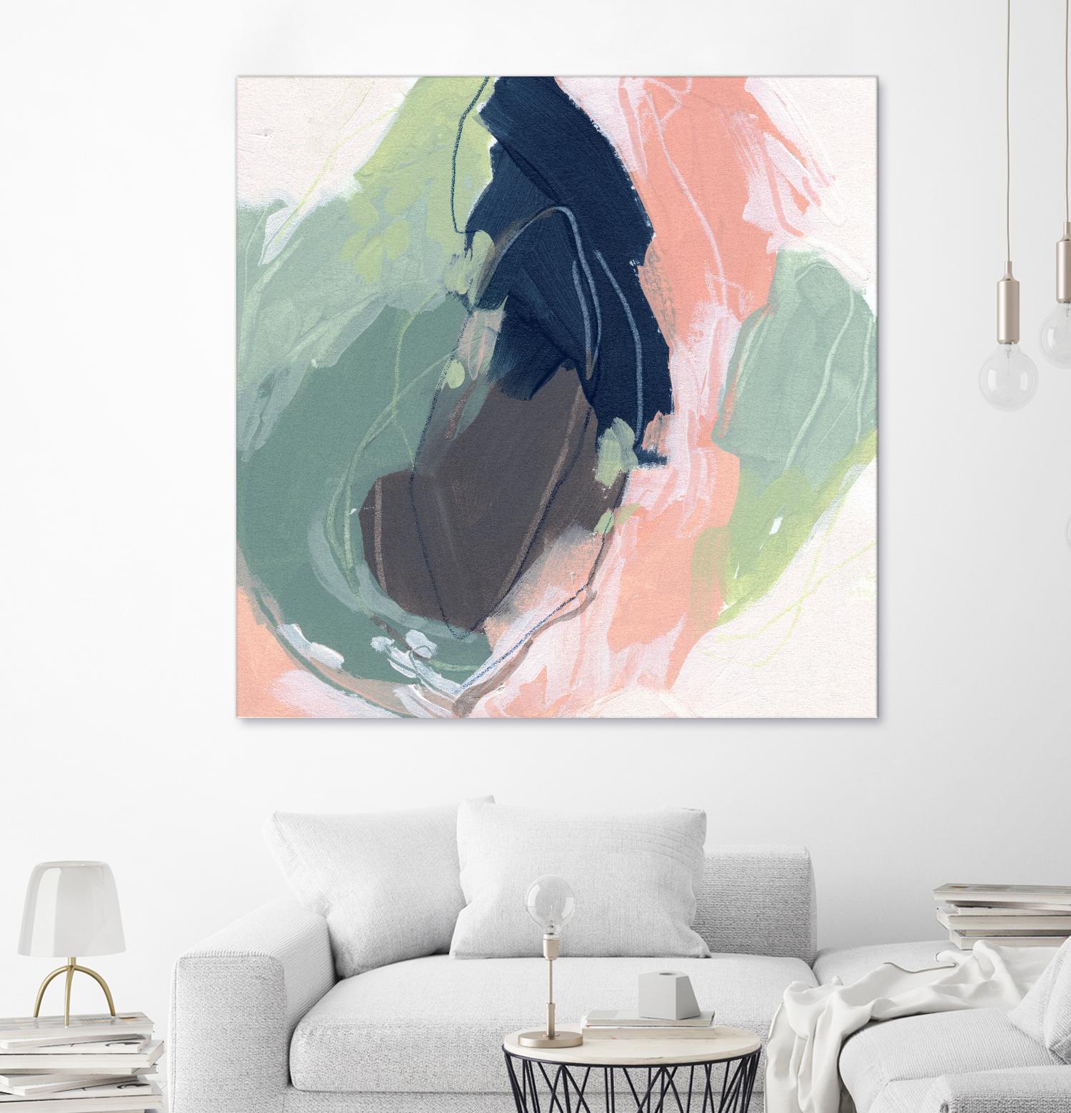 Circle Side II by June Vess on GIANT ART - pink abstract abstract