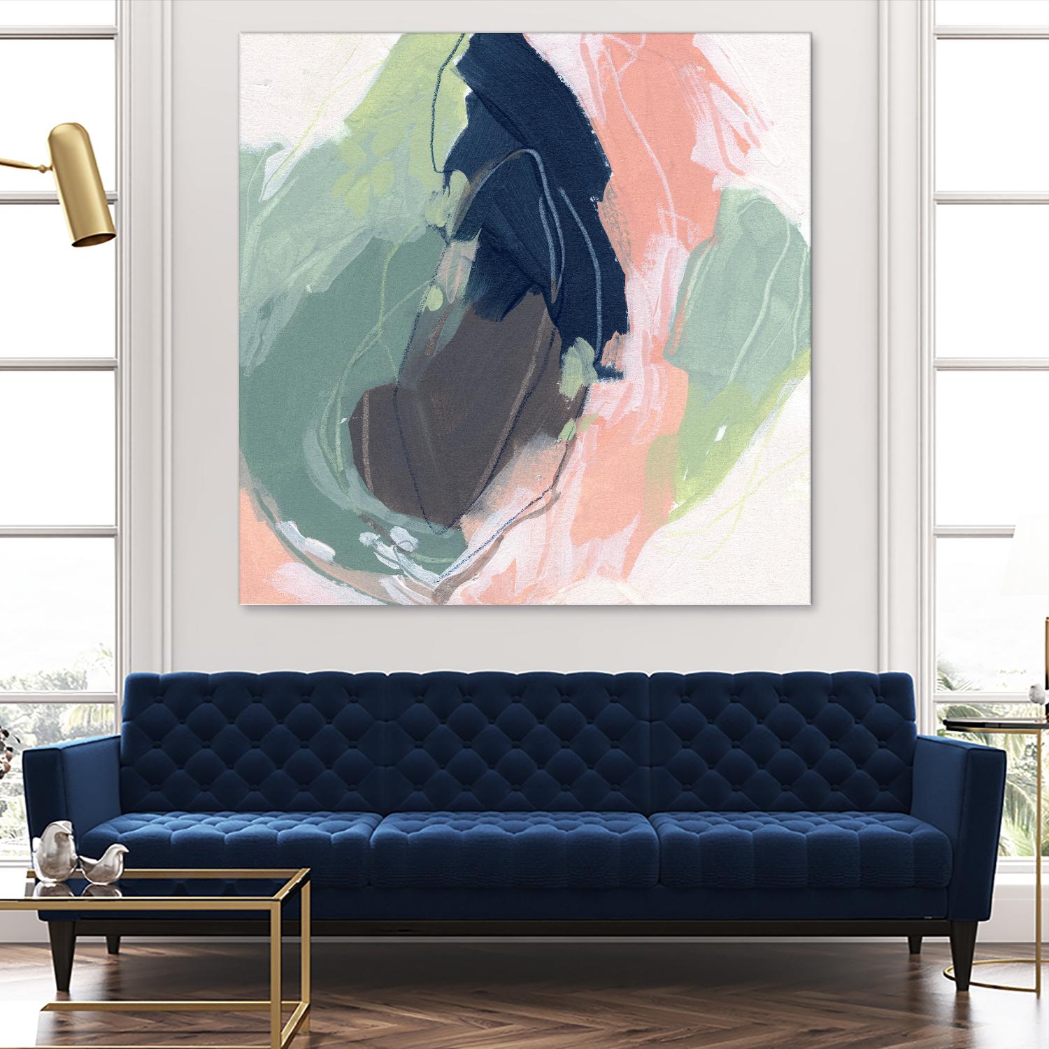 Circle Side II by June Vess on GIANT ART - pink abstract abstract