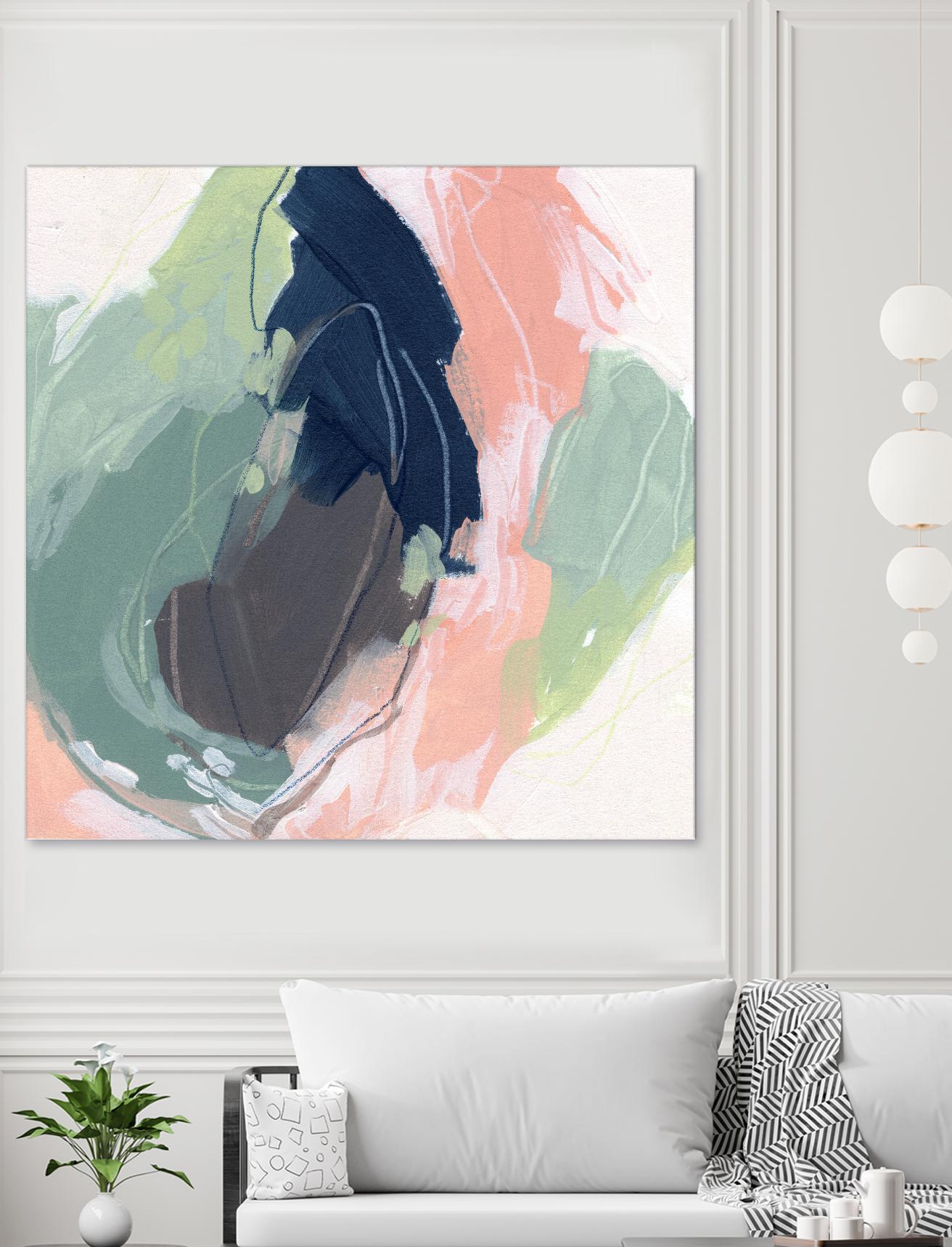 Circle Side II by June Vess on GIANT ART - pink abstract abstract