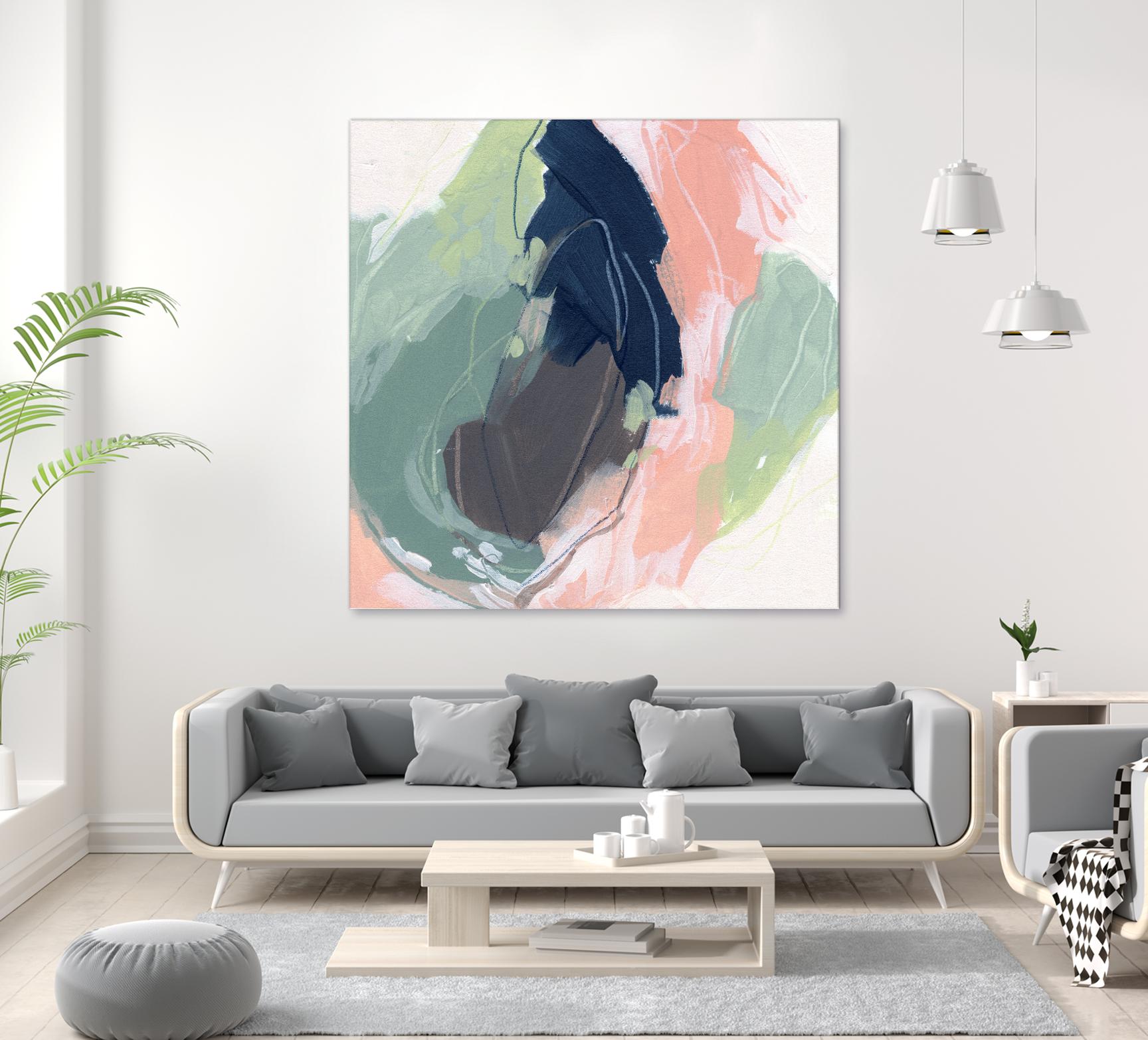 Circle Side II by June Vess on GIANT ART - pink abstract abstract