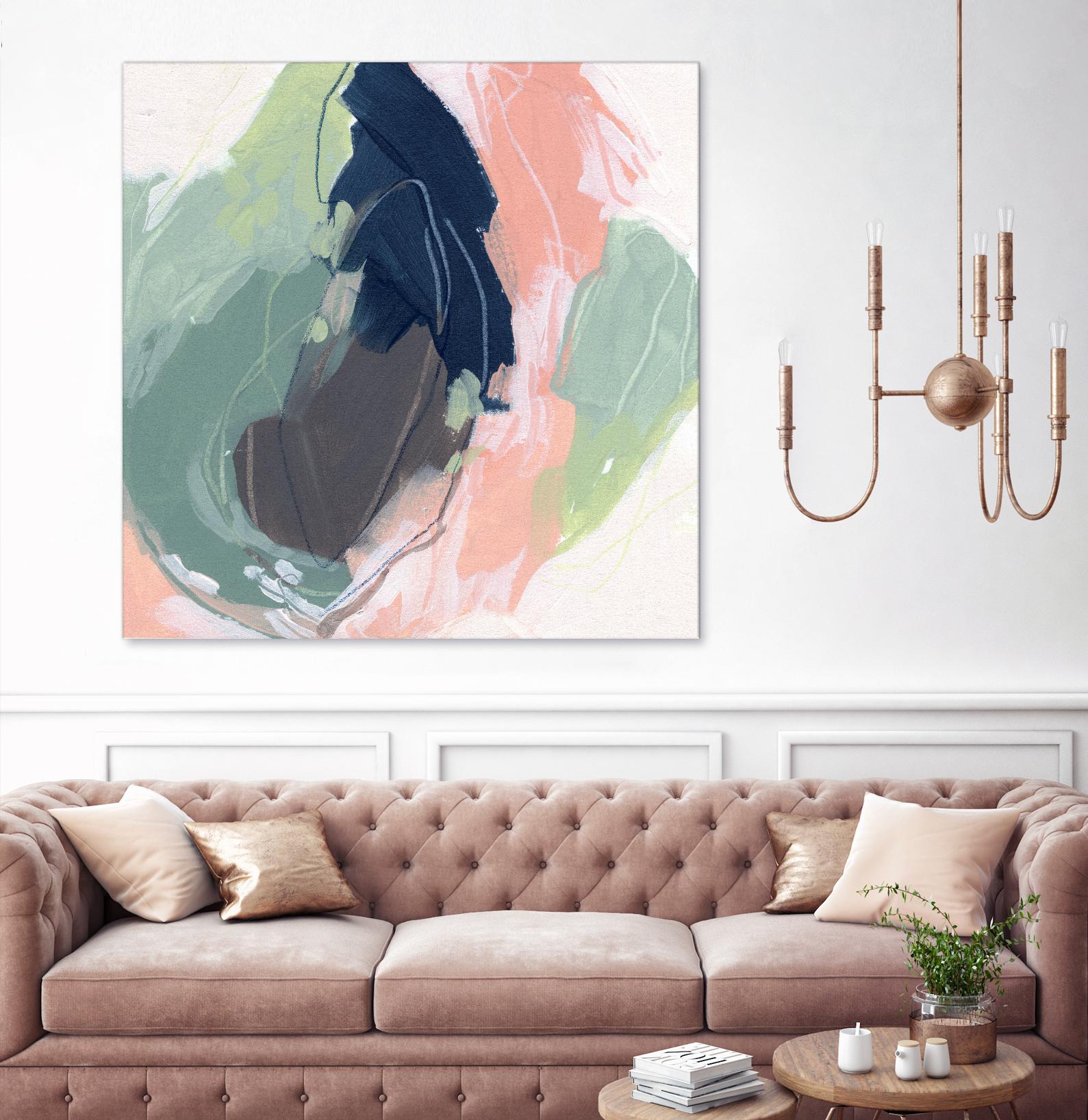 Circle Side II by June Vess on GIANT ART - pink abstract abstract