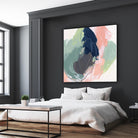 Circle Side II by June Vess on GIANT ART - pink abstract abstract