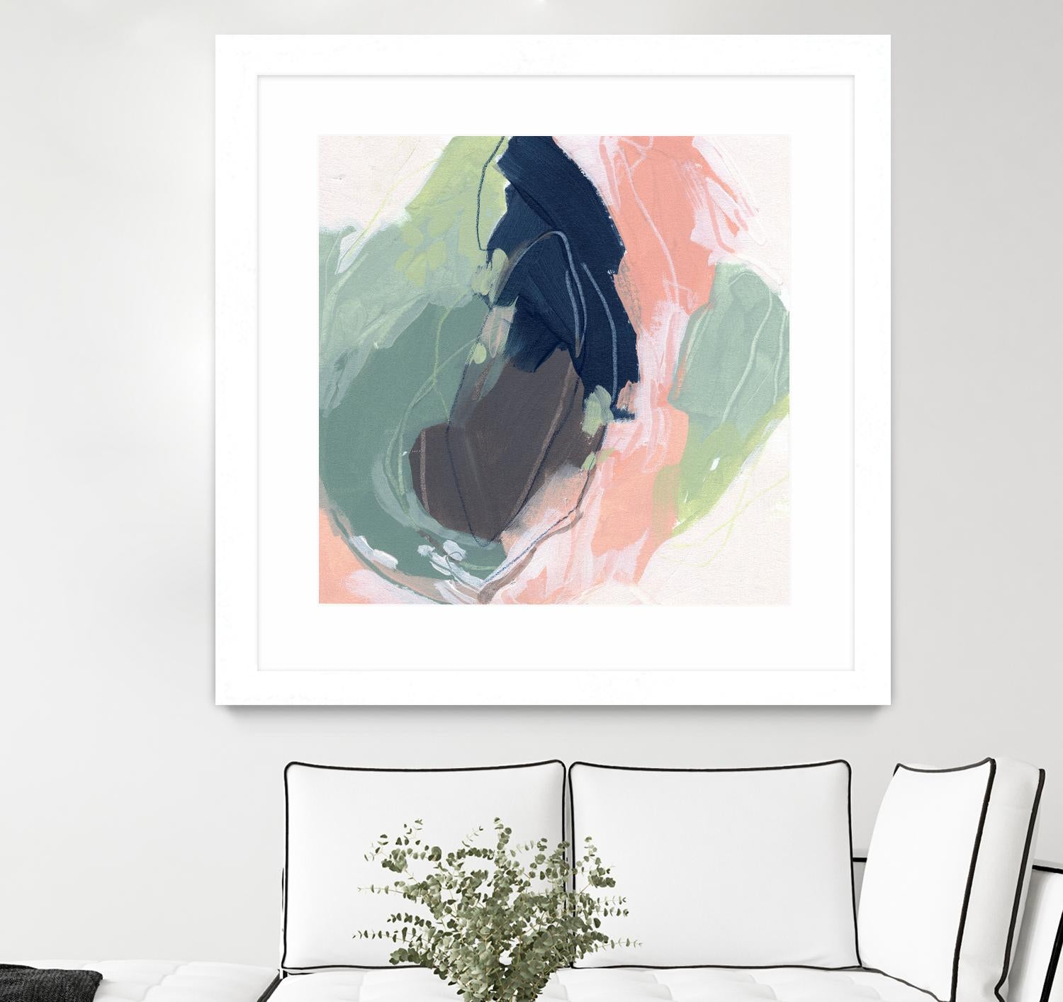 Circle Side II by June Vess on GIANT ART - pink abstract abstract