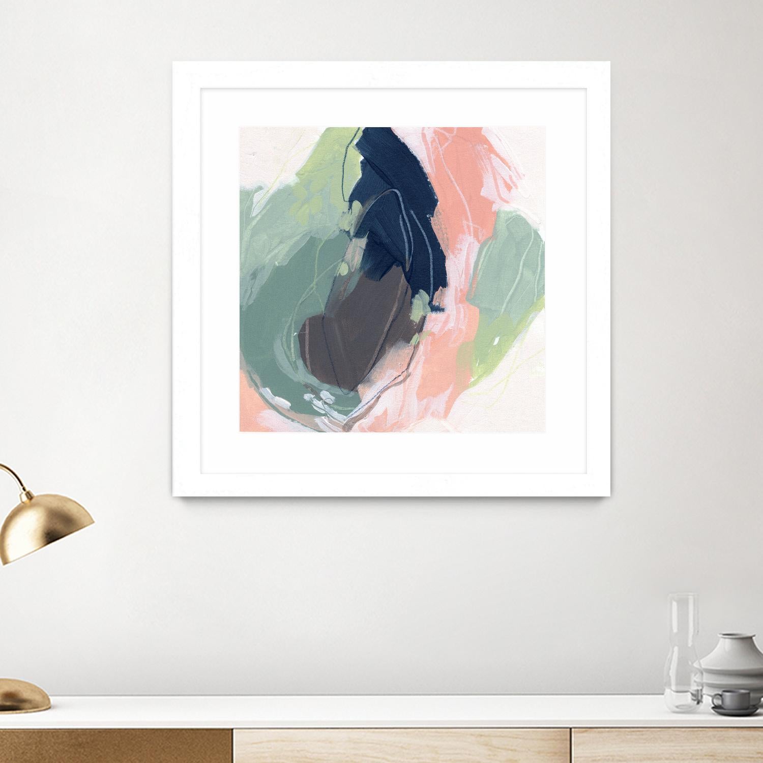 Circle Side II by June Vess on GIANT ART - pink abstract abstract