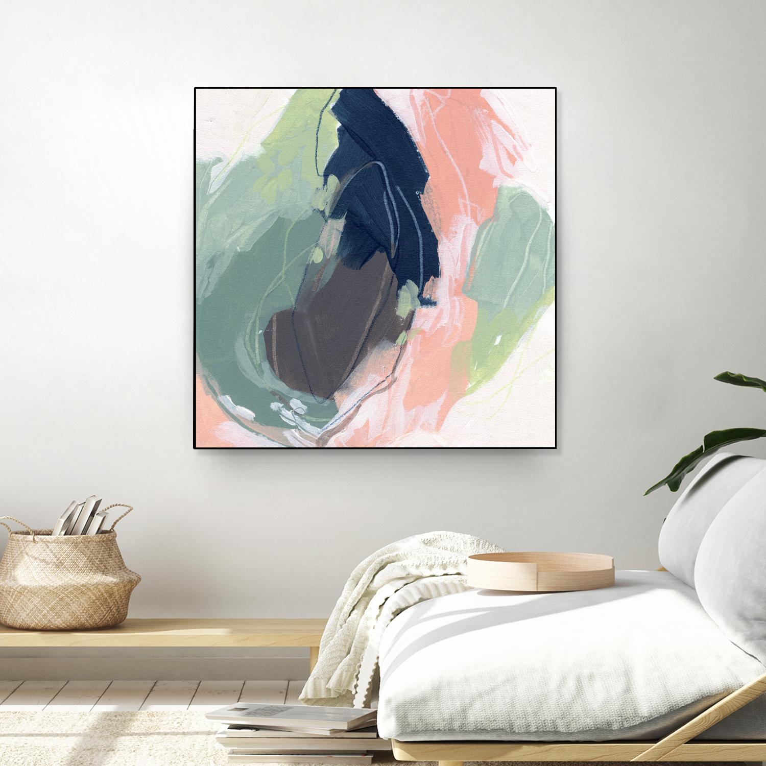 Circle Side II by June Vess on GIANT ART - pink abstract abstract