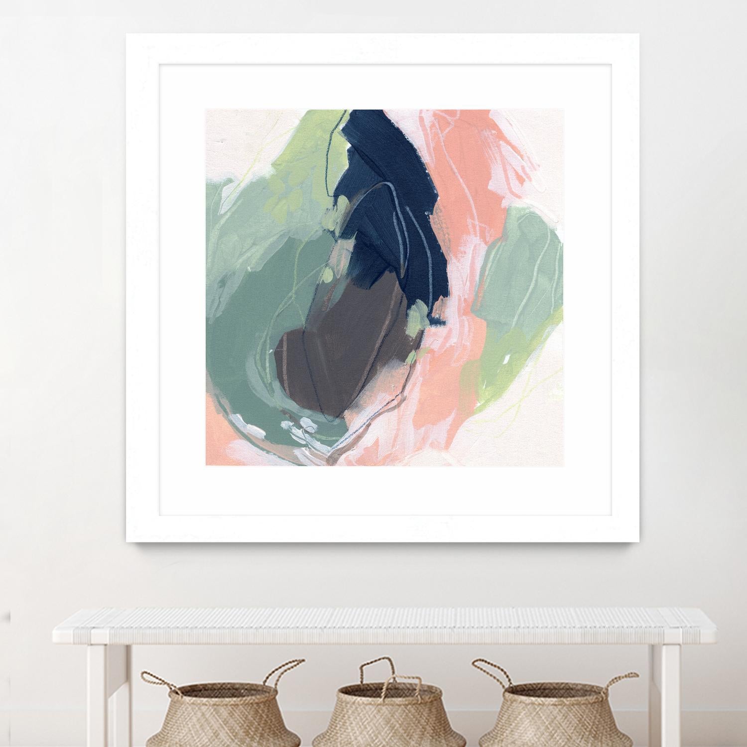 Circle Side II by June Vess on GIANT ART - pink abstract abstract