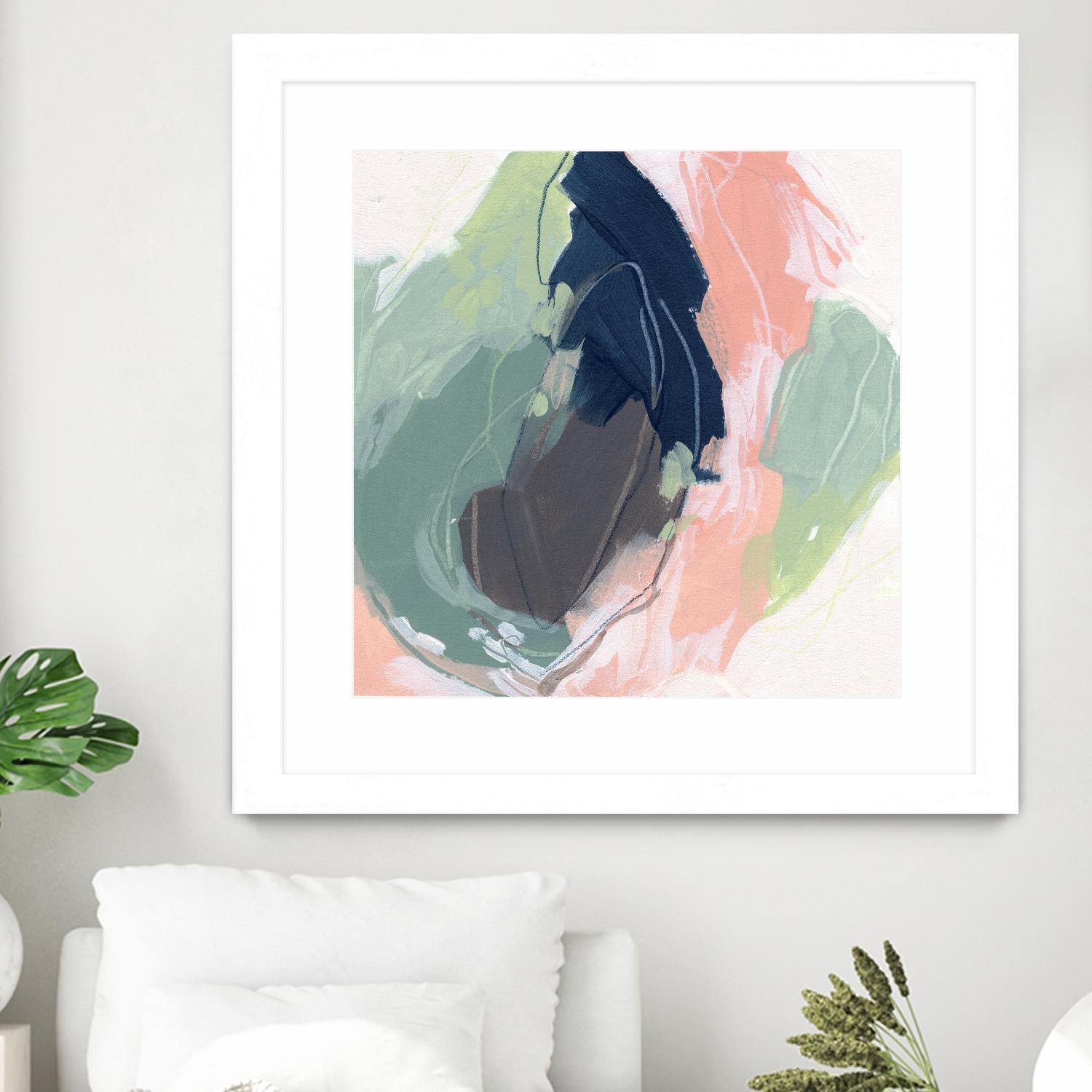 Circle Side II by June Vess on GIANT ART - pink abstract abstract