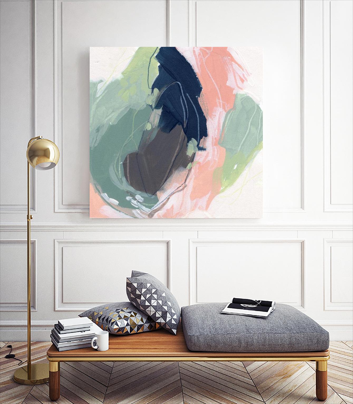 Circle Side II by June Vess on GIANT ART - pink abstract abstract