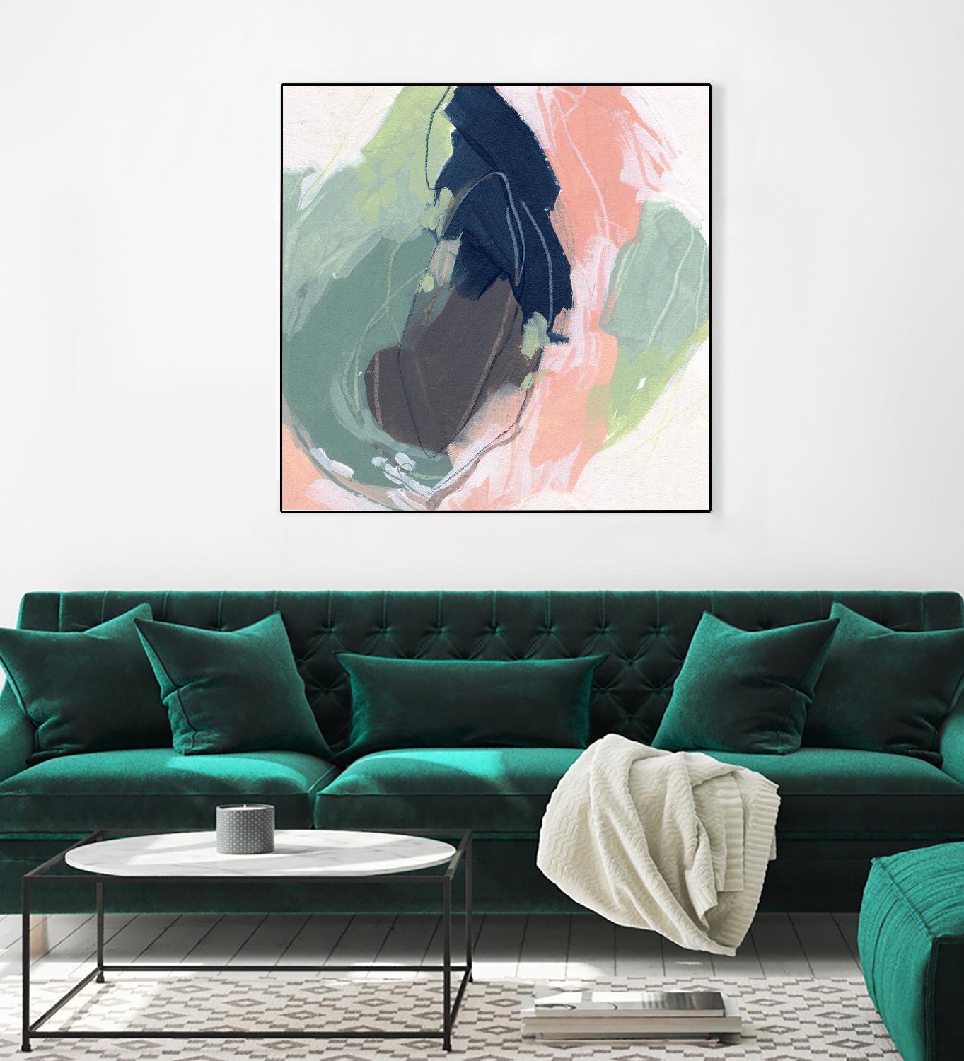 Circle Side II by June Vess on GIANT ART - pink abstract abstract