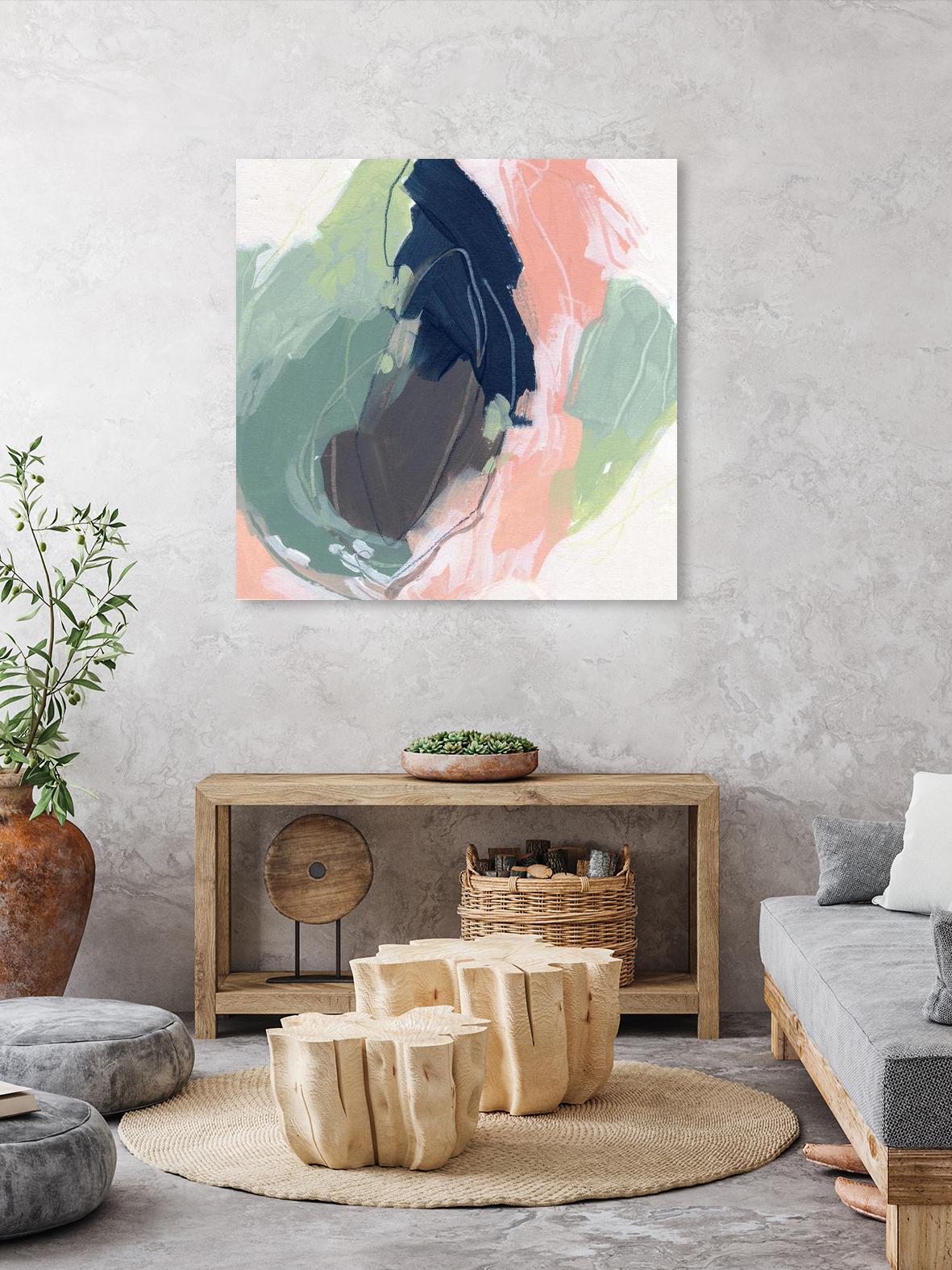 Circle Side II by June Vess on GIANT ART - pink abstract abstract