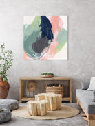 Circle Side II by June Vess on GIANT ART - pink abstract abstract