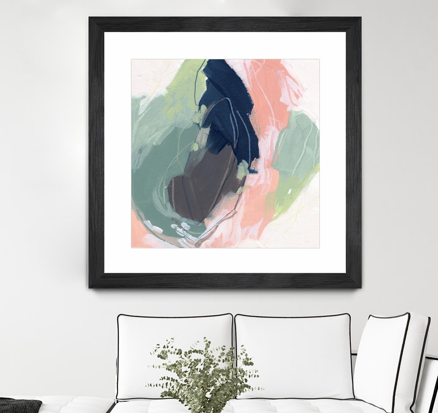 Circle Side II by June Vess on GIANT ART - pink abstract abstract