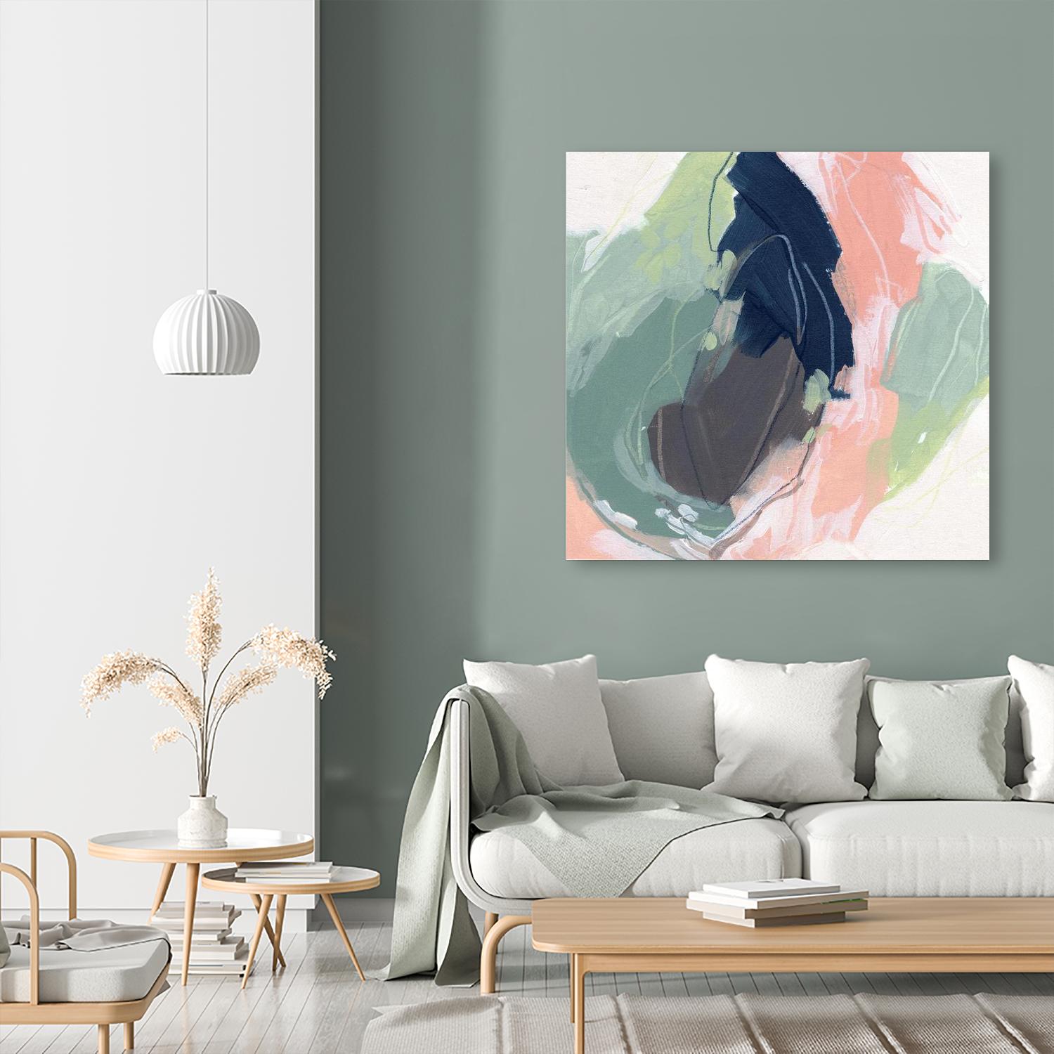 Circle Side II by June Vess on GIANT ART - pink abstract abstract