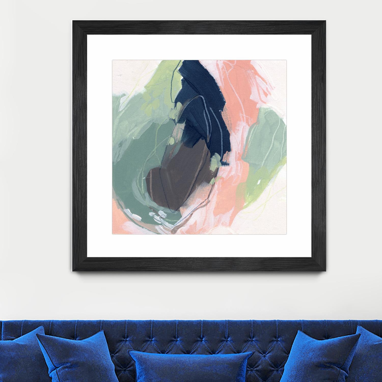 Circle Side II by June Vess on GIANT ART - pink abstract abstract