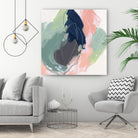 Circle Side II by June Vess on GIANT ART - pink abstract abstract