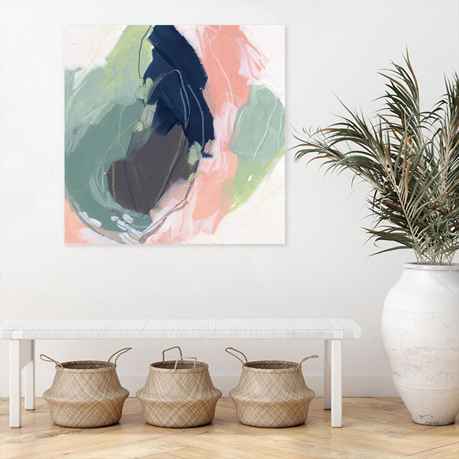 Circle Side II by June Vess on GIANT ART - pink abstract abstract