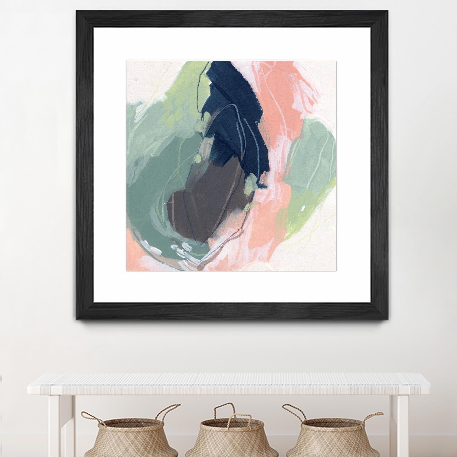 Circle Side II by June Vess on GIANT ART - pink abstract abstract