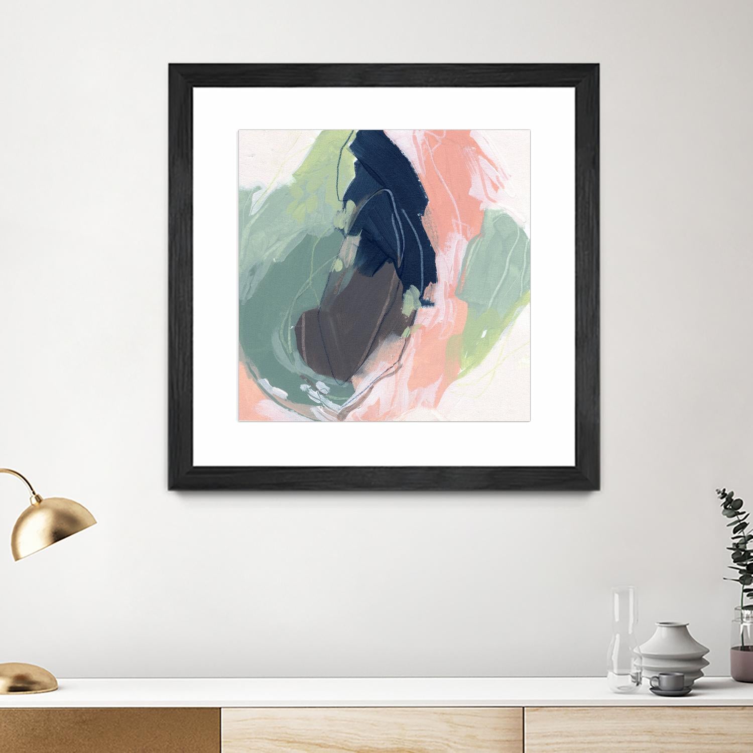 Circle Side II by June Vess on GIANT ART - pink abstract abstract