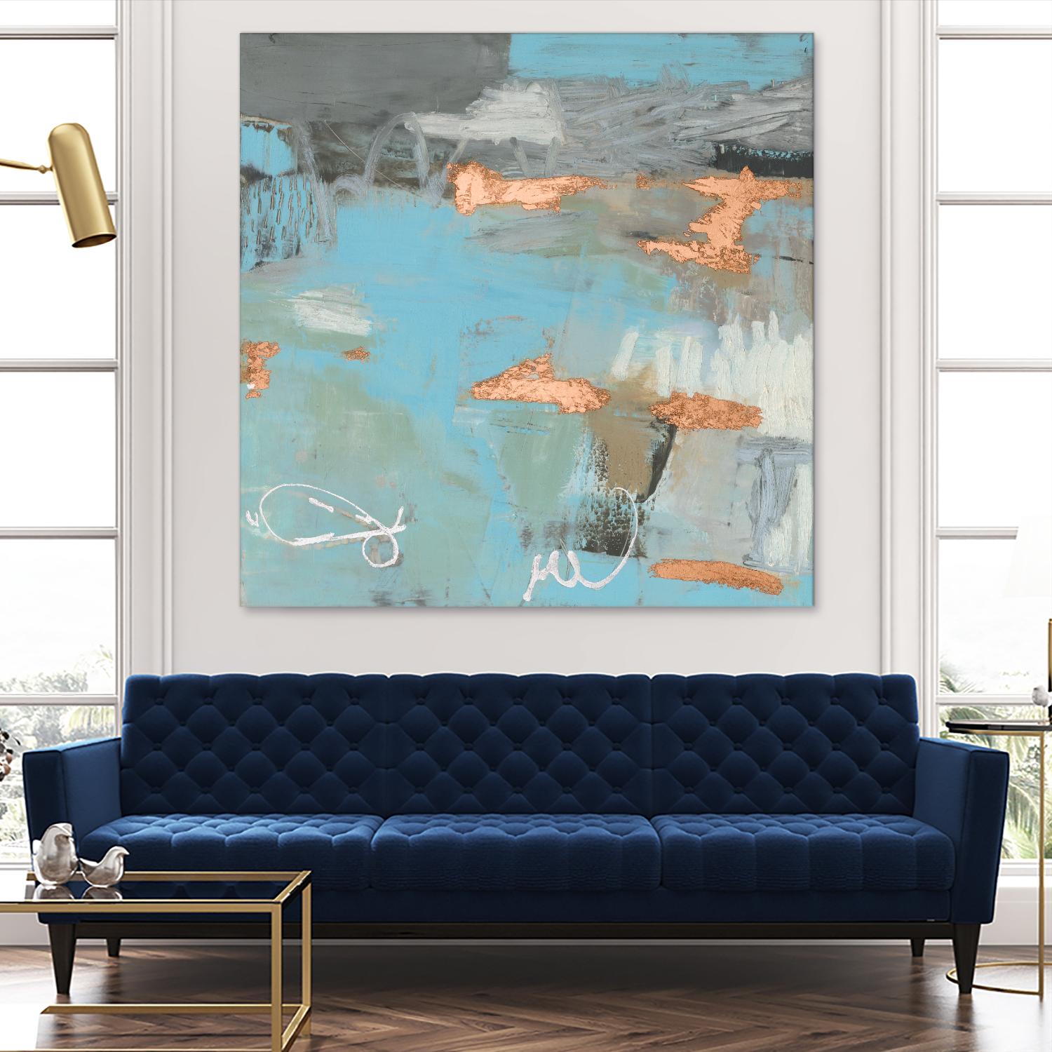 Thither III by Sue Jachimiec on GIANT ART - gold abstract abstract