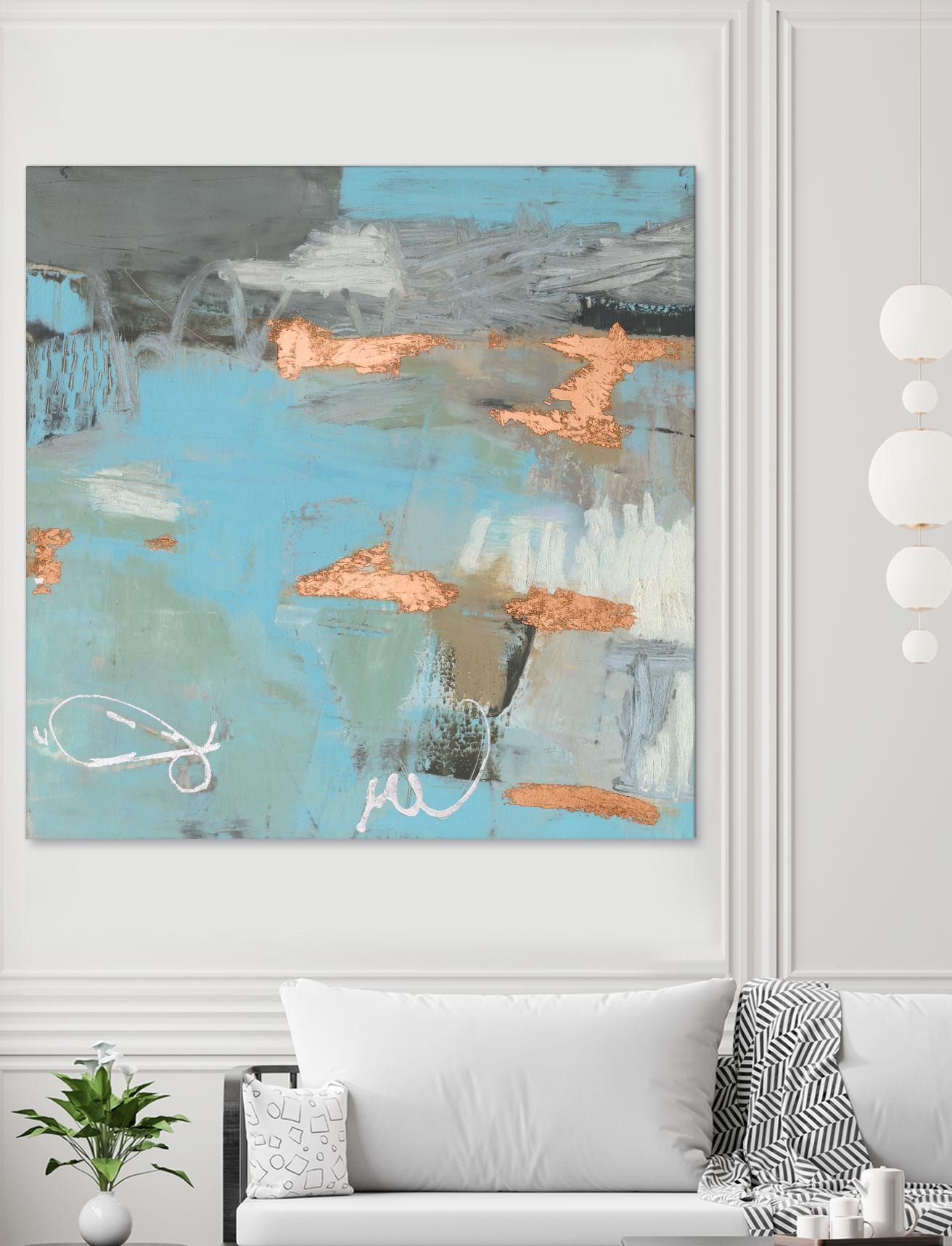 Thither III by Sue Jachimiec on GIANT ART - gold abstract abstract