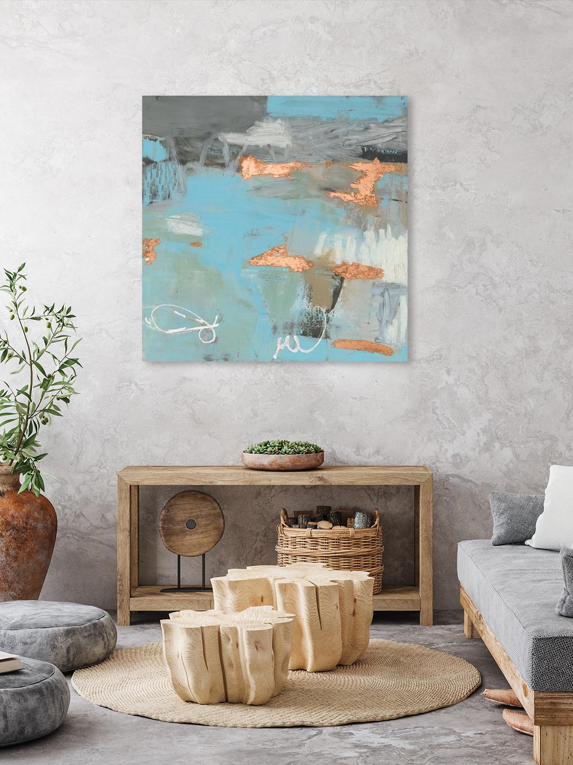 Thither III by Sue Jachimiec on GIANT ART - gold abstract abstract