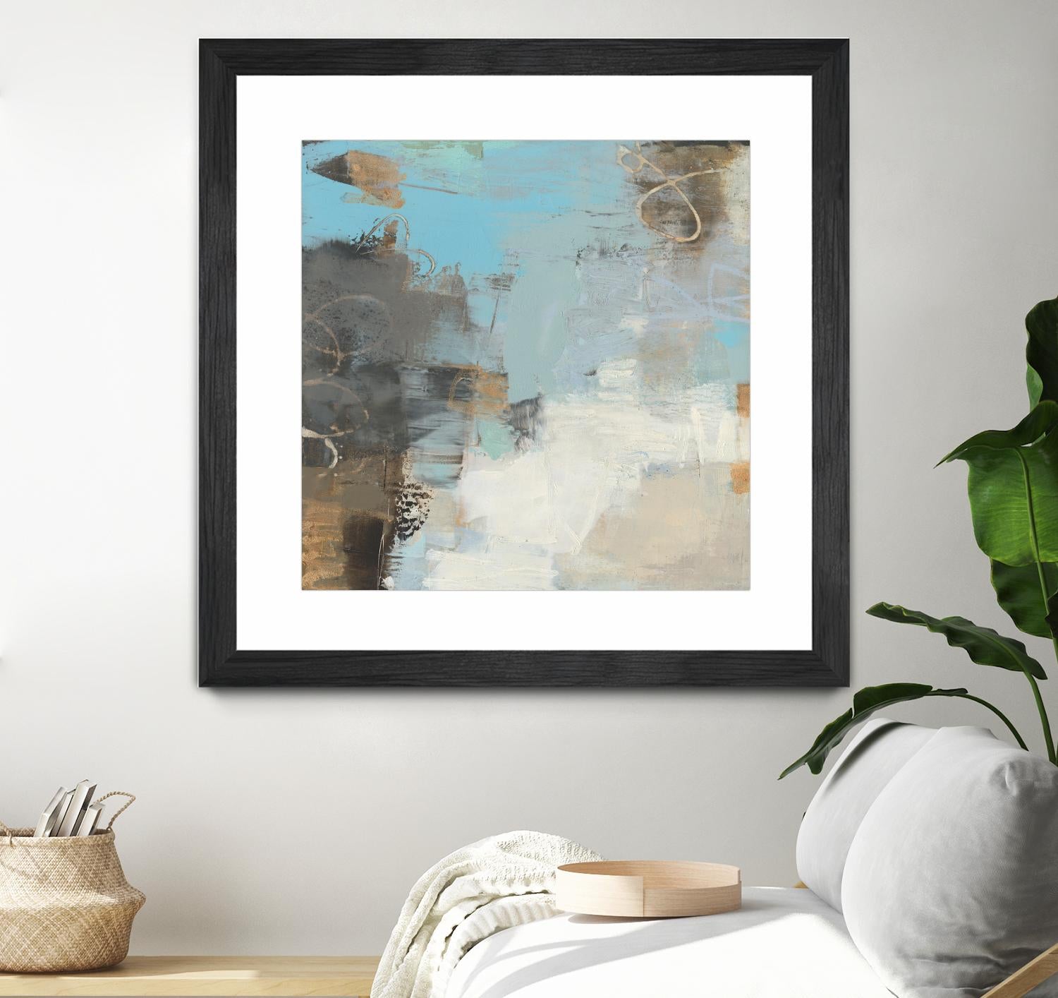 Printed Thither II by Sue Jachimiec on GIANT ART - gold abstract