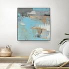 Printed Thither III by Sue Jachimiec on GIANT ART - beige abstract