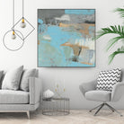 Printed Thither III by Sue Jachimiec on GIANT ART - beige abstract