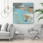 Printed Thither III by Sue Jachimiec on GIANT ART - beige abstract