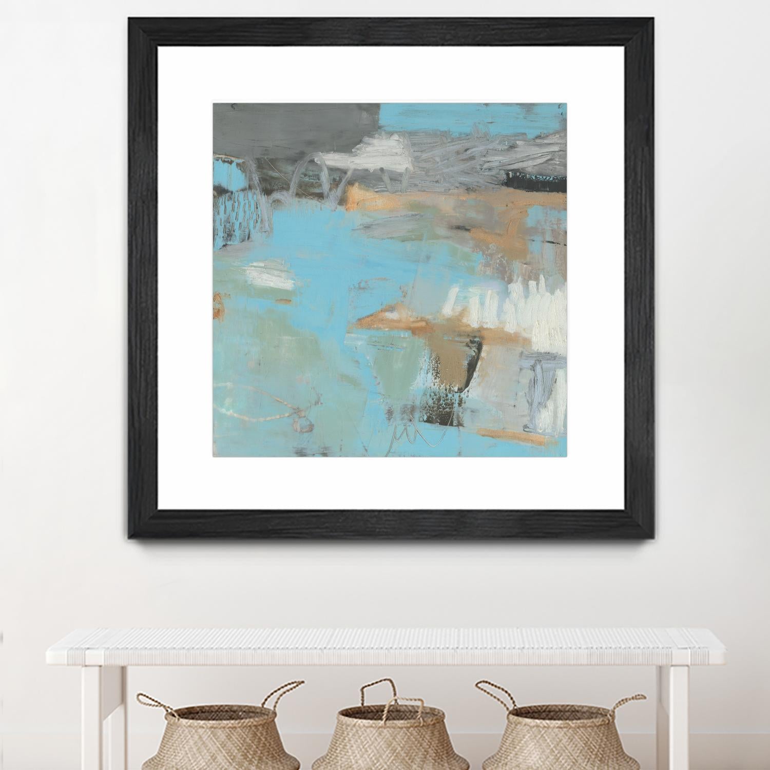 Printed Thither III by Sue Jachimiec on GIANT ART - beige abstract