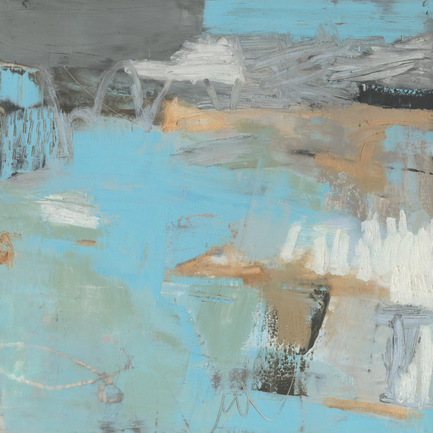 Printed Thither III by Sue Jachimiec on GIANT ART - beige abstract