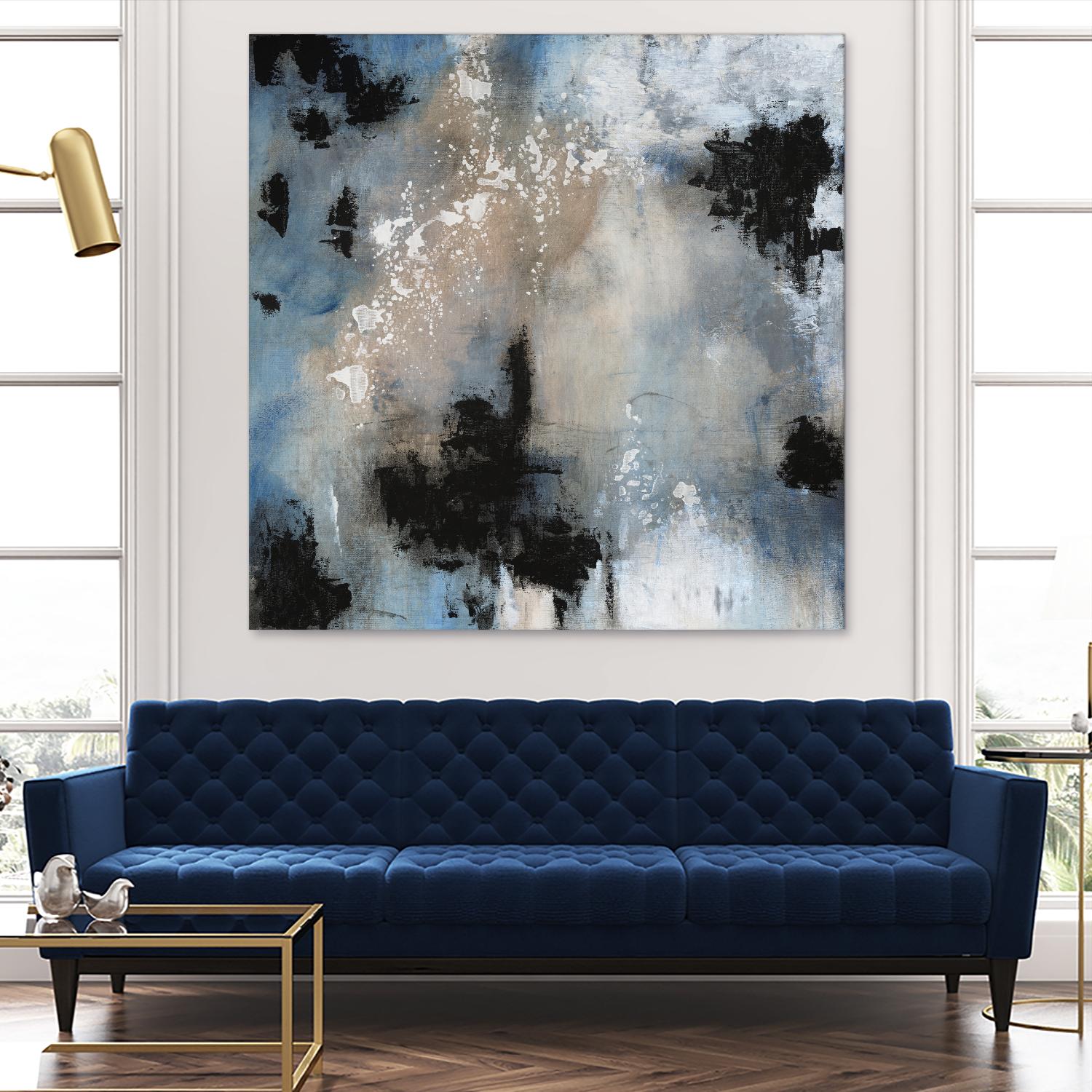 Embellished Shifting Motion II by Tim OToole on GIANT ART - blue abstract abstract