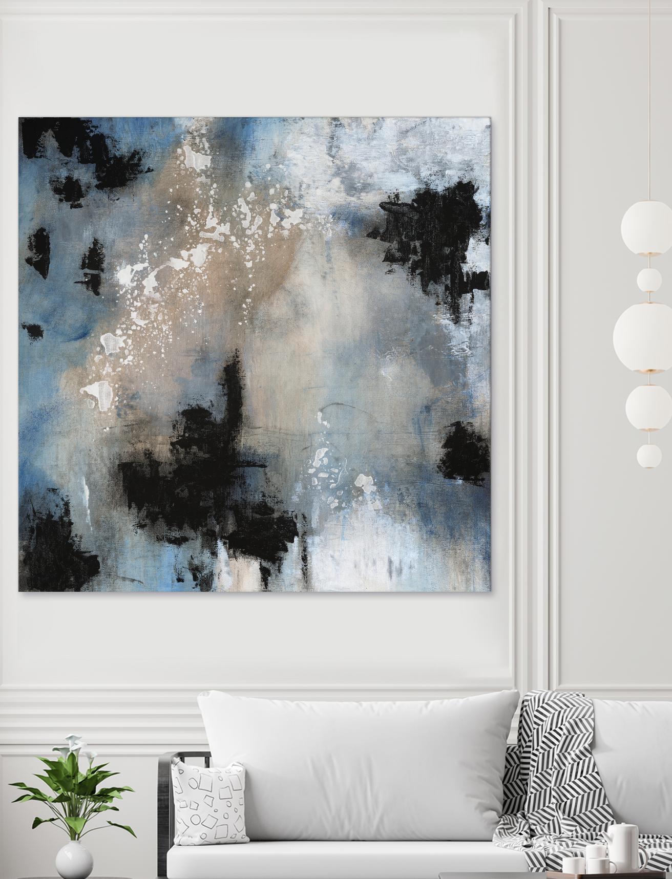 Embellished Shifting Motion II by Tim OToole on GIANT ART - blue abstract abstract