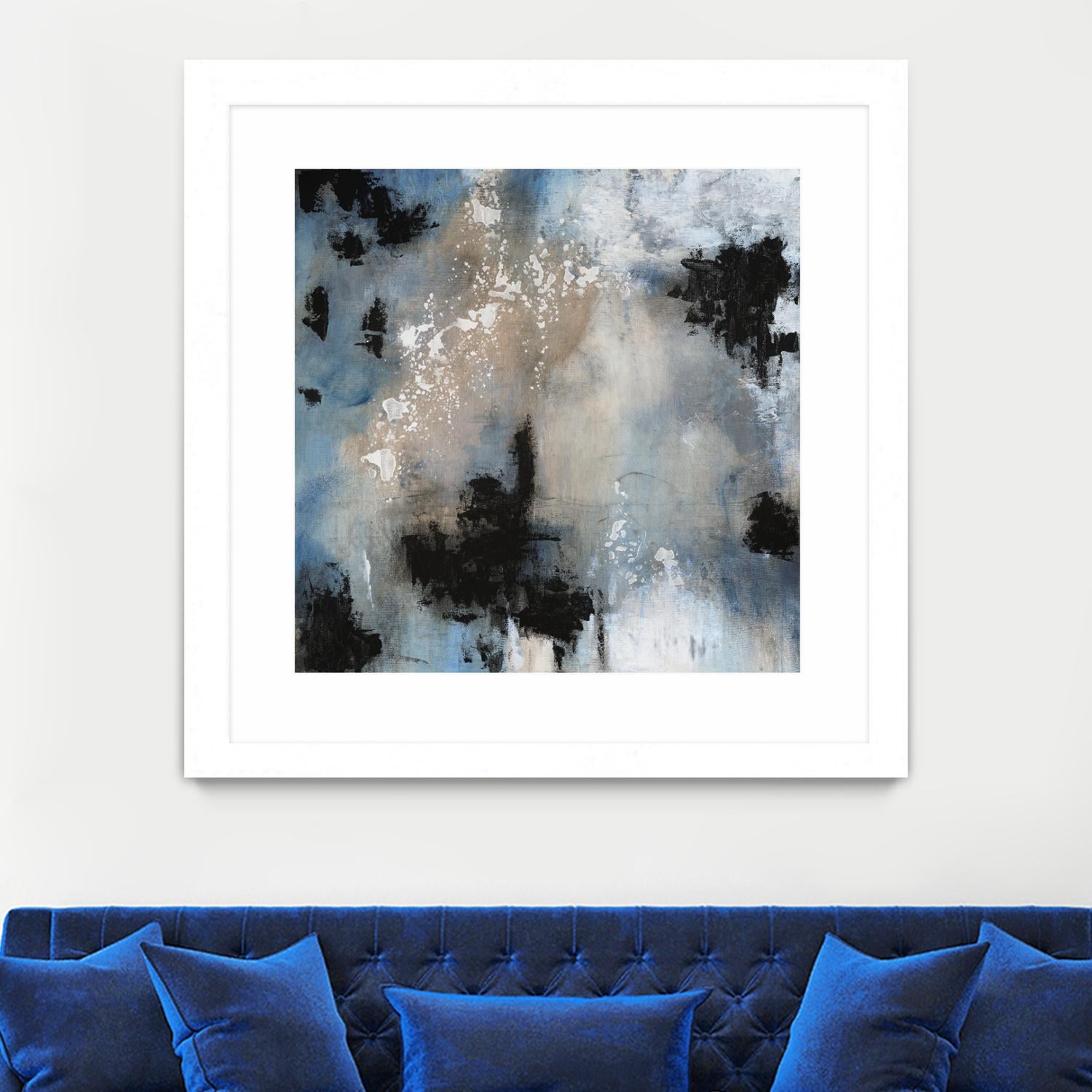 Embellished Shifting Motion II by Tim OToole on GIANT ART - blue abstract abstract